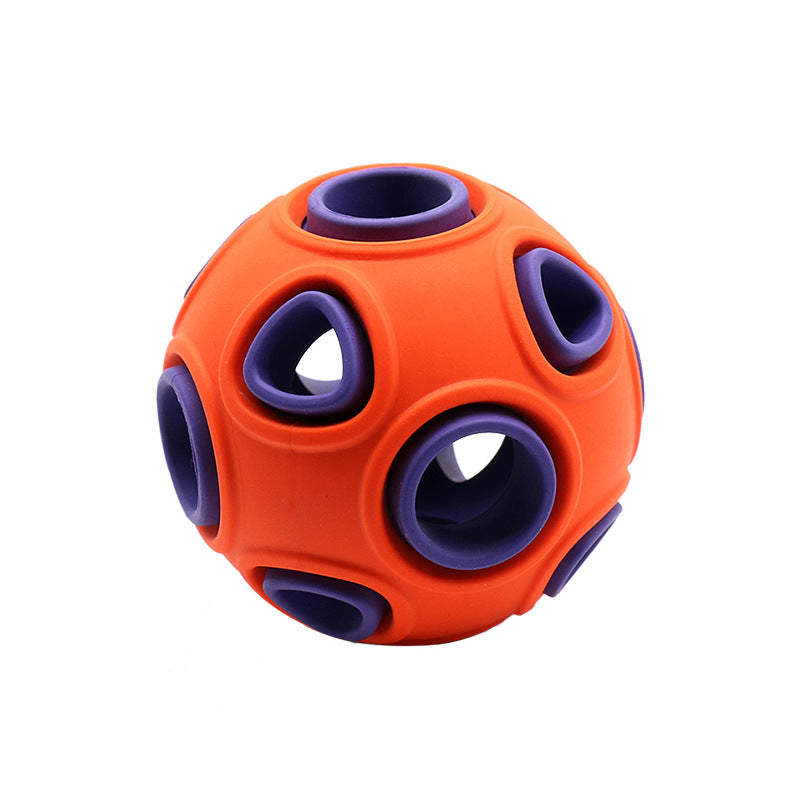 Glow-in-the-Dark Sound Dog Toy Ball — Interactive Chew Toy