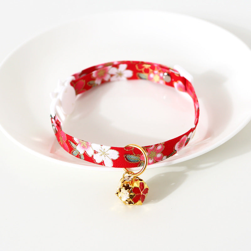 Adjustable Flower Bell Collar for Cats & Small Dogs