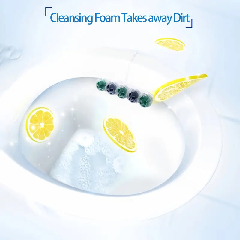 Aromatic Flower Toilet Air Freshener Cleaning Ball