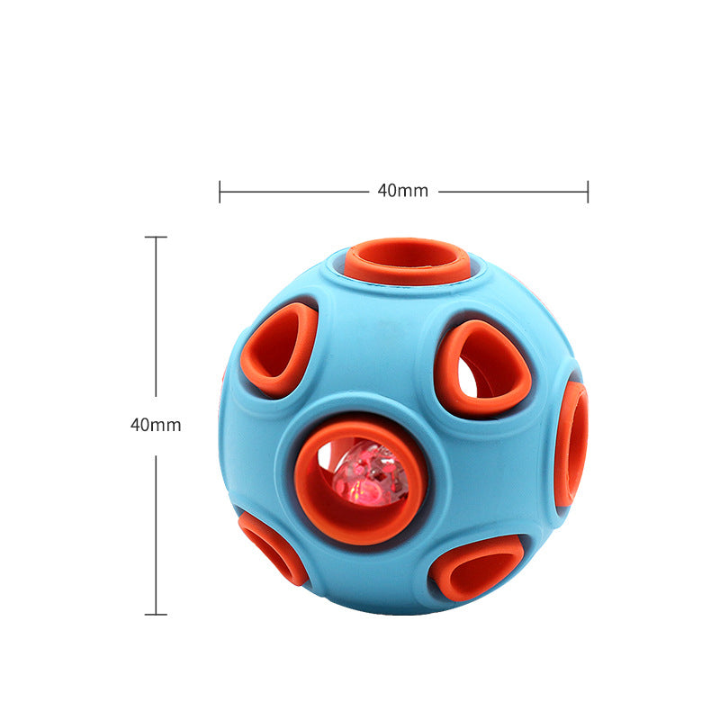 Glow-in-the-Dark Sound Dog Toy Ball — Interactive Chew Toy