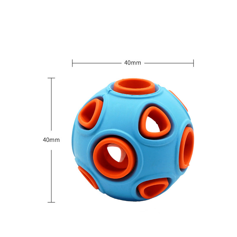 Glow-in-the-Dark Sound Dog Toy Ball — Interactive Chew Toy