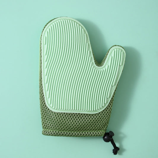Silicone Pet Grooming & Massage Gloves — Hair Removal Brush