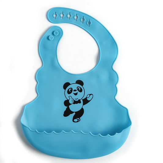 Silicone Baby Bib with Food Catcher Pocket
