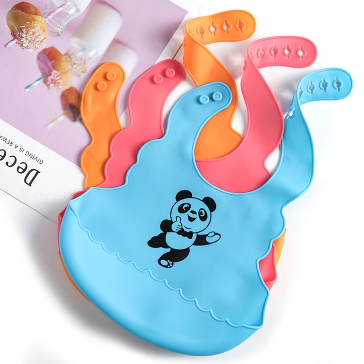 Silicone Baby Bib with Food Catcher Pocket