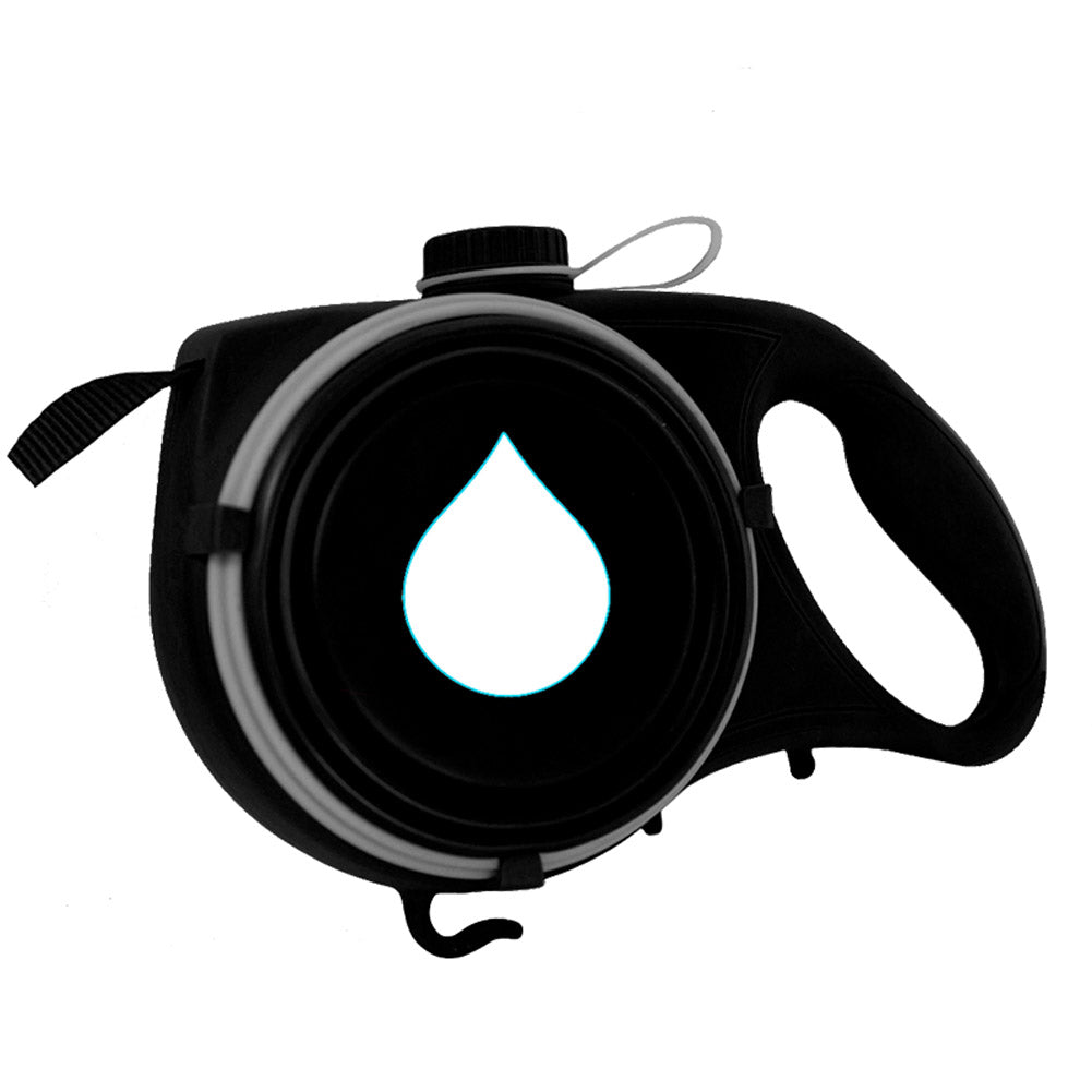 Retractable Dog Leash with Built-In Water Bottle — Hiking Set
