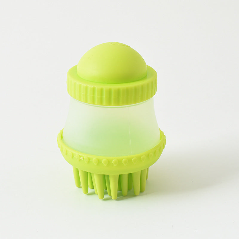 Silicone Pet Bath Massage Brush — Grooming & Scrubbing Tool