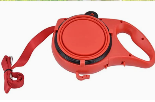 Retractable Dog Leash with Built-In Water Bottle — Hiking Set