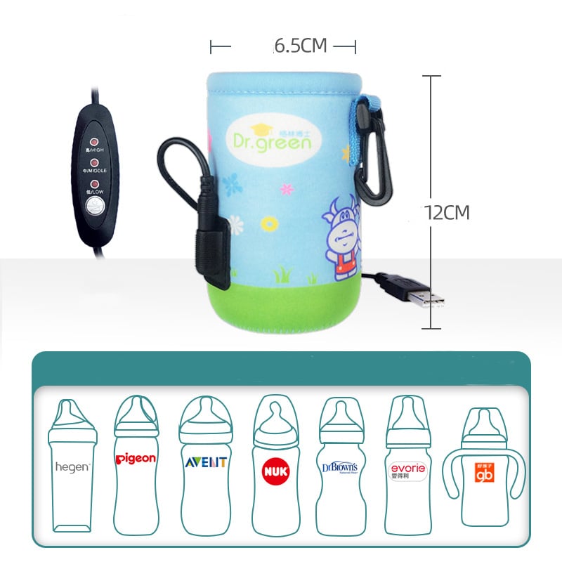 Portable USB Baby Bottle Warmer Bag