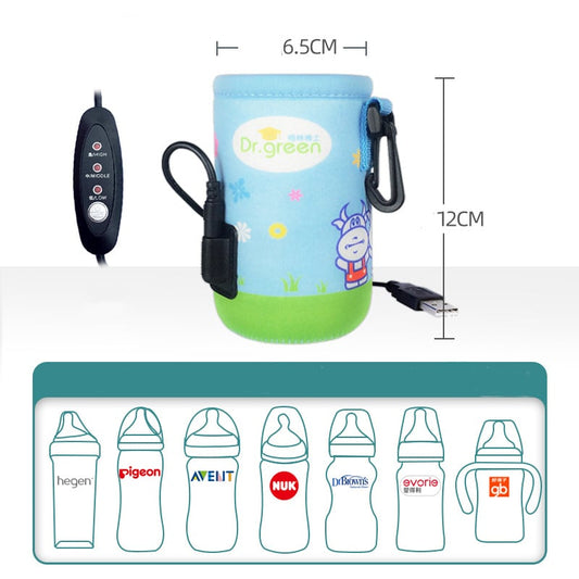 Portable USB Baby Bottle Warmer Bag