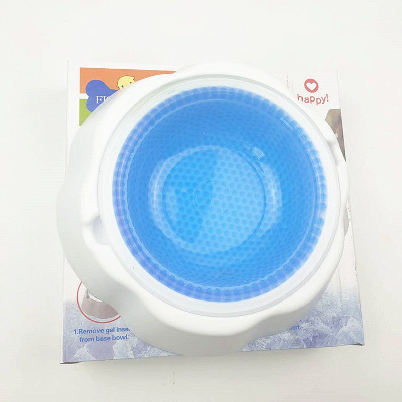Summer Cooling Pet Ice Bowl — Chilled Water Bowl for Dogs & Cats