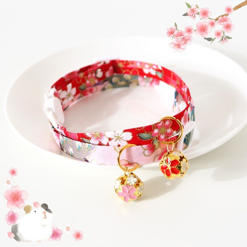Adjustable Flower Bell Collar for Cats & Small Dogs