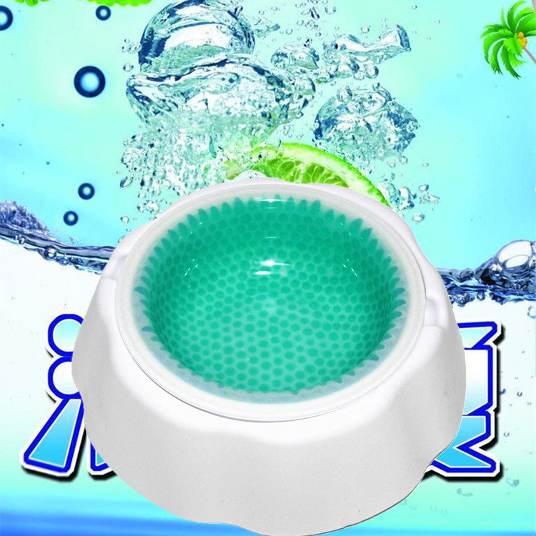 Summer Cooling Pet Ice Bowl — Chilled Water Bowl for Dogs & Cats