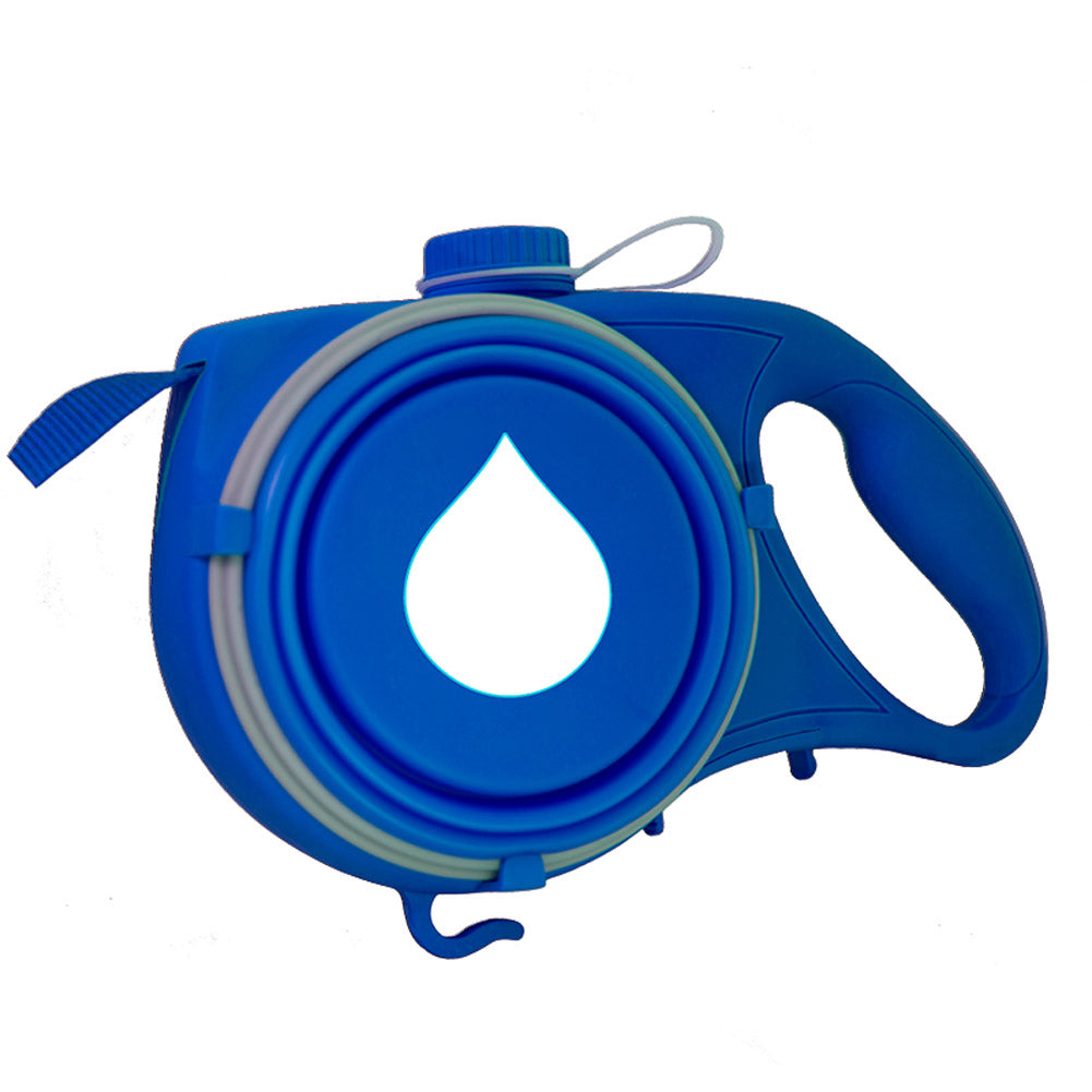 Retractable Dog Leash with Built-In Water Bottle — Hiking Set
