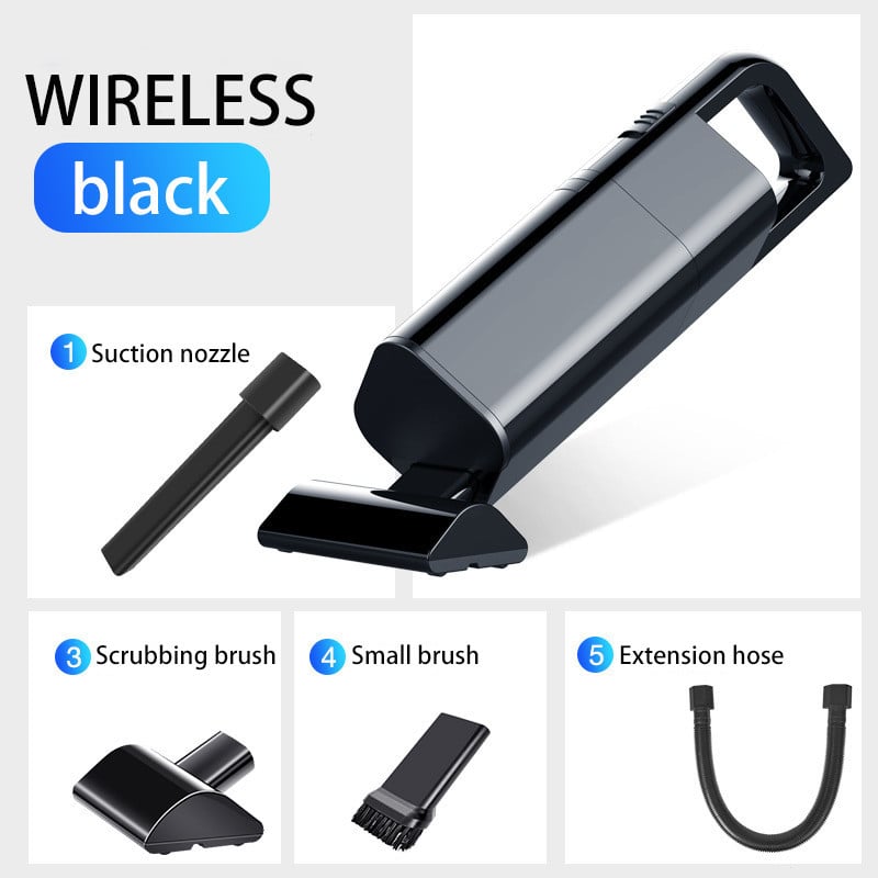 Wireless Rechargeable Handheld Vacuum Cleaner — Cordless & Corded Options
