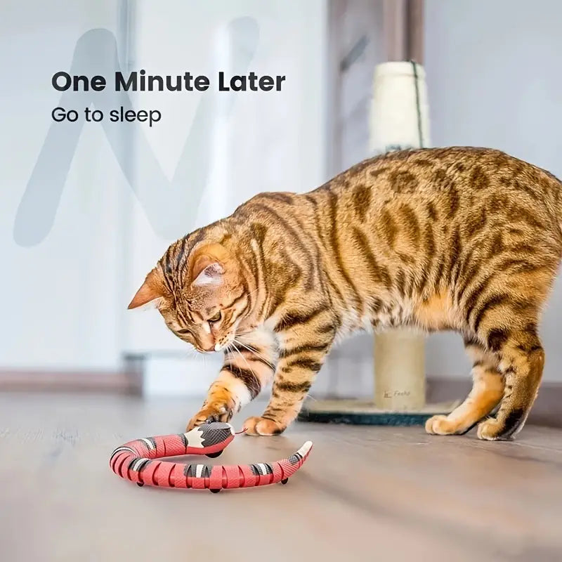 USB Rechargeable Interactive Snake Cat Toy
