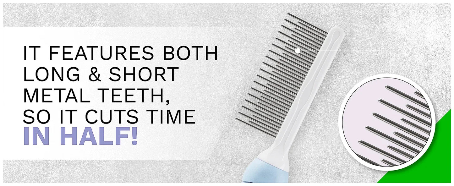 Pet Fur Detangling Needle Comb — Grooming Comb for Cats & Dogs
