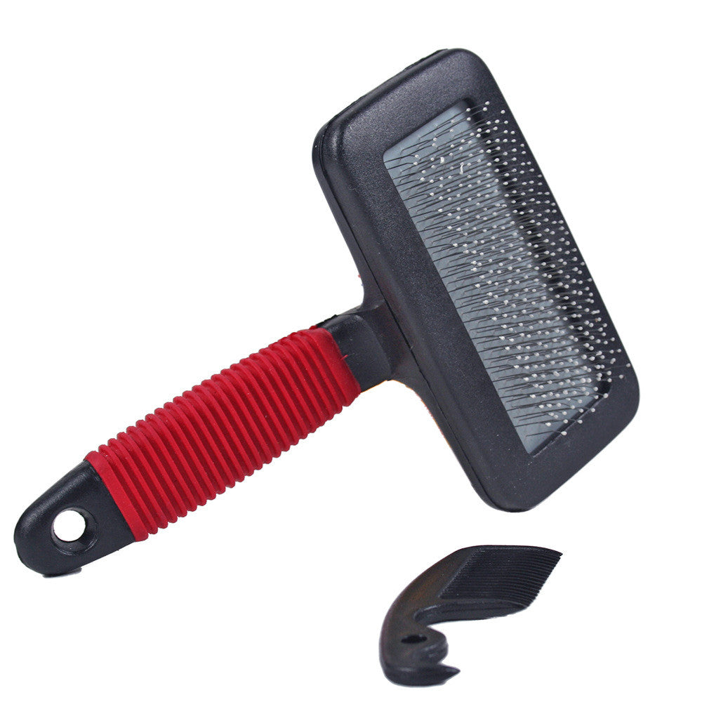 Pet Grooming Massage Comb with Steel Needles — Detangling Brush