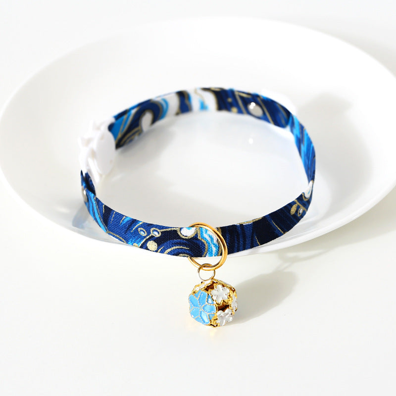 Adjustable Flower Bell Collar for Cats & Small Dogs