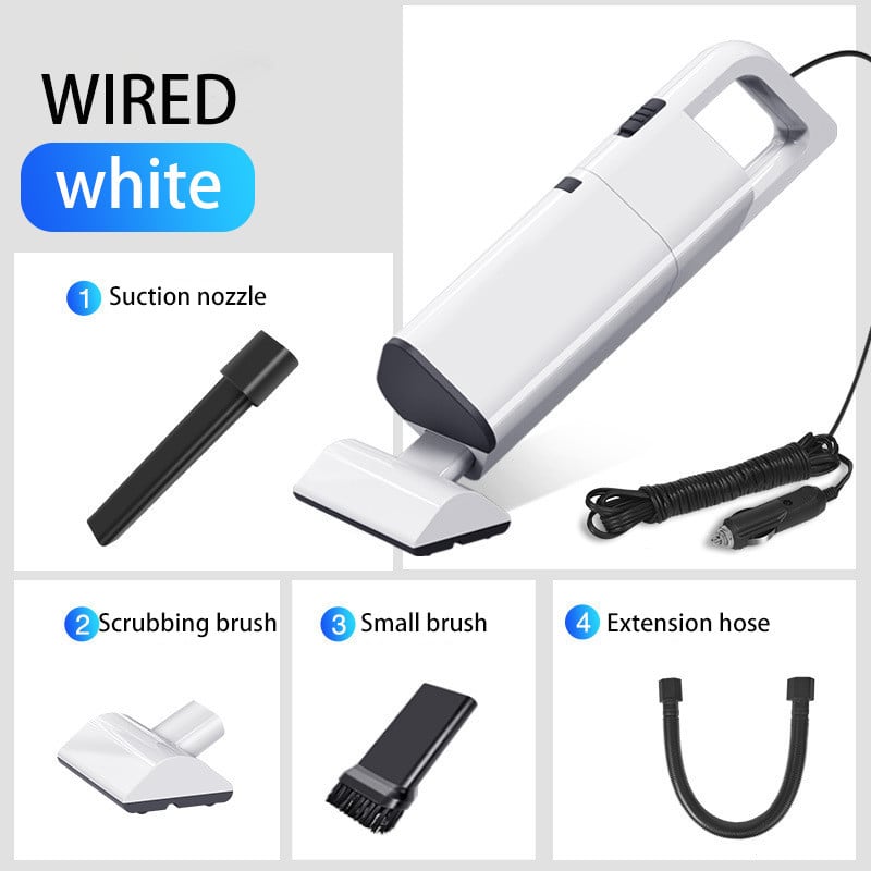Wireless Rechargeable Handheld Vacuum Cleaner — Cordless & Corded Options