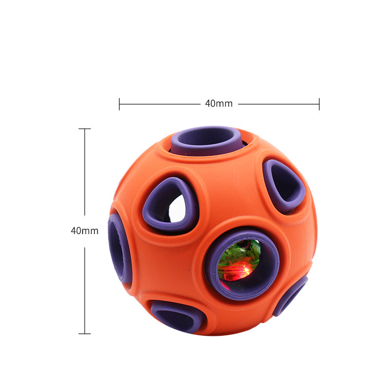 Glow-in-the-Dark Sound Dog Toy Ball — Interactive Chew Toy