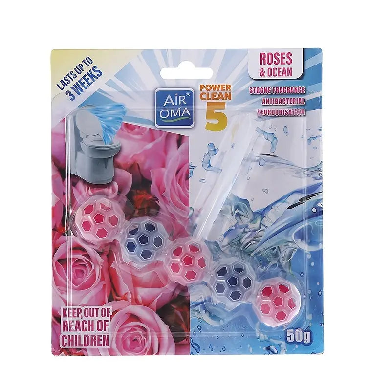 Aromatic Flower Toilet Air Freshener Cleaning Ball