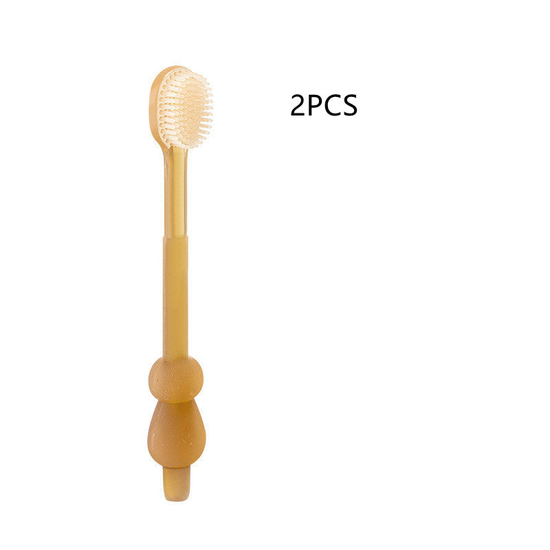 Silicone Baby Toothbrush & Tongue Cleaner Set