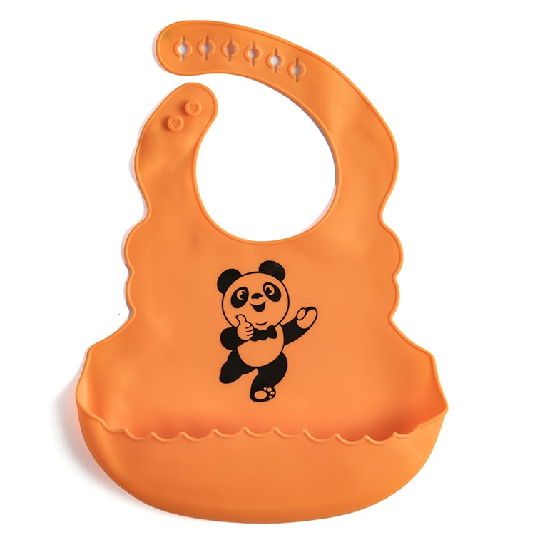 Silicone Baby Bib with Food Catcher Pocket