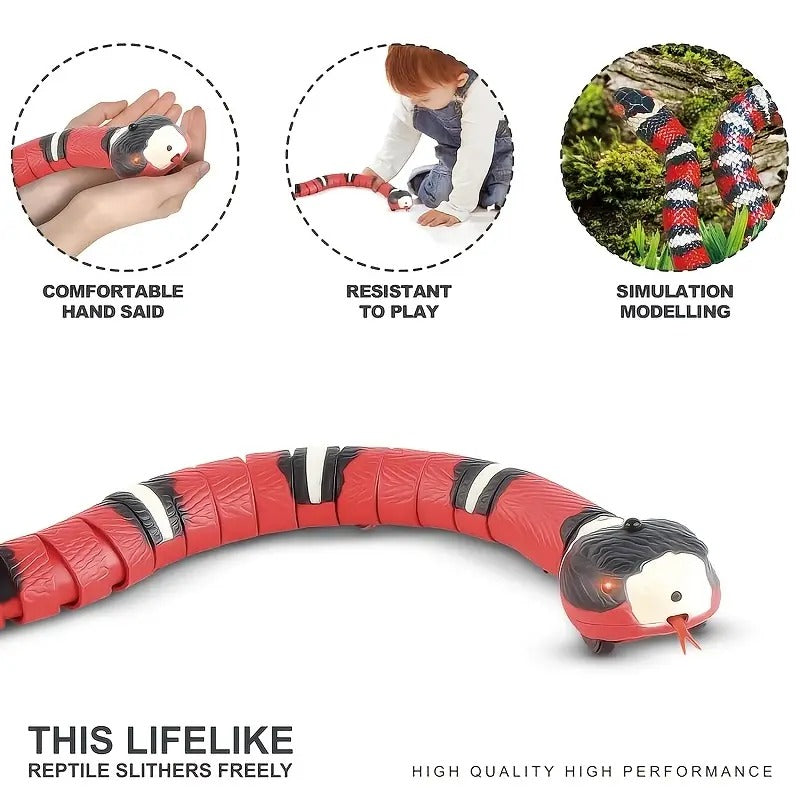 USB Rechargeable Interactive Snake Cat Toy
